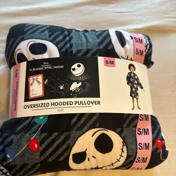 Disney Nightmare Before Christmas Oversized Hooded Pullover, Size S/M - Picture 2 of 5